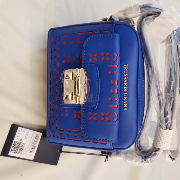 Trussardi Jeans Women's Handbag Pocketbook Shoulder Bag W/Strap - Picture 2 of 5